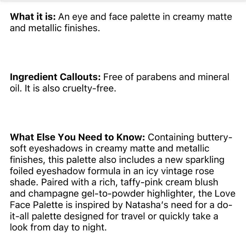 NATASHA DENONA LOVE FACE PALETTE NWT - Picture 7 of 7